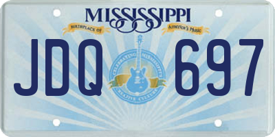 MS license plate JDQ697