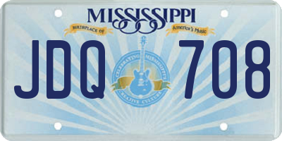 MS license plate JDQ708