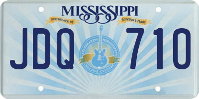 MS license plate JDQ710