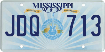 MS license plate JDQ713