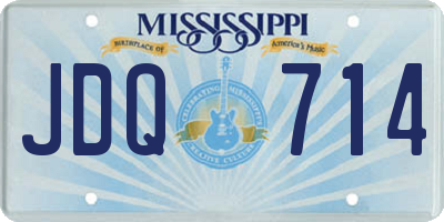 MS license plate JDQ714