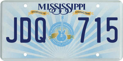 MS license plate JDQ715