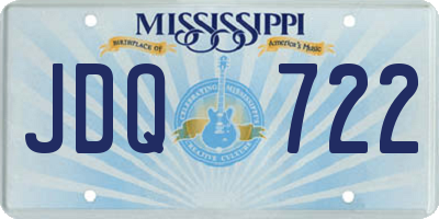 MS license plate JDQ722
