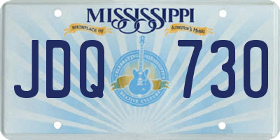 MS license plate JDQ730