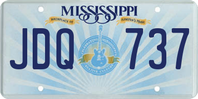 MS license plate JDQ737