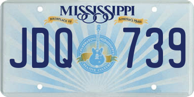 MS license plate JDQ739