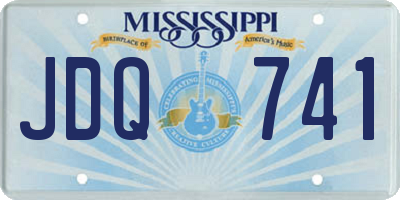 MS license plate JDQ741