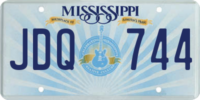 MS license plate JDQ744