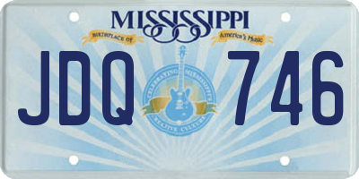 MS license plate JDQ746