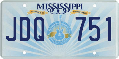 MS license plate JDQ751