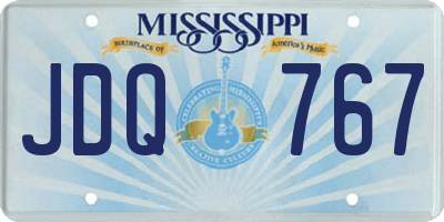 MS license plate JDQ767