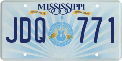 MS license plate JDQ771