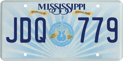 MS license plate JDQ779