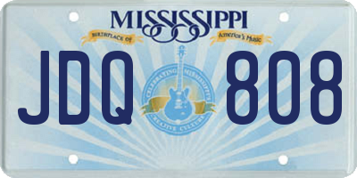 MS license plate JDQ808