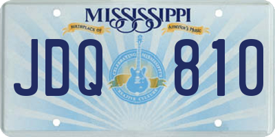 MS license plate JDQ810
