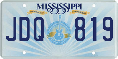 MS license plate JDQ819