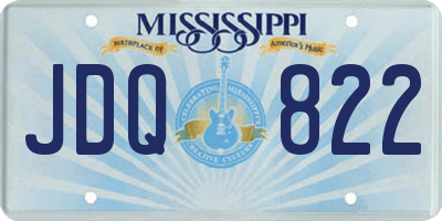 MS license plate JDQ822