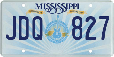 MS license plate JDQ827