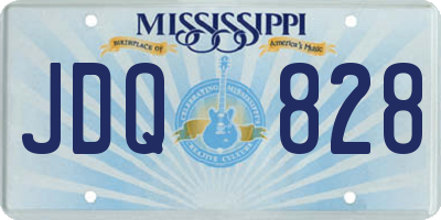MS license plate JDQ828