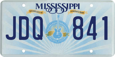 MS license plate JDQ841