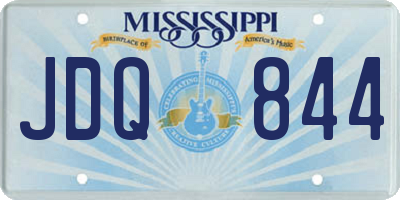 MS license plate JDQ844