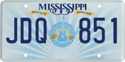 MS license plate JDQ851