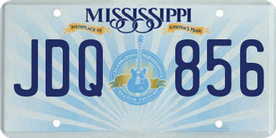 MS license plate JDQ856