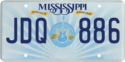MS license plate JDQ886