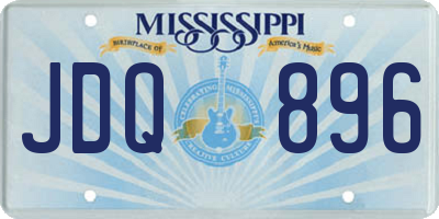 MS license plate JDQ896
