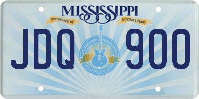 MS license plate JDQ900