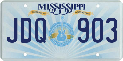 MS license plate JDQ903