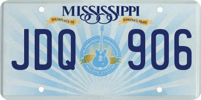 MS license plate JDQ906
