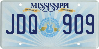 MS license plate JDQ909