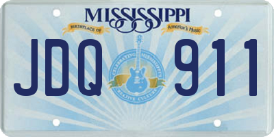 MS license plate JDQ911