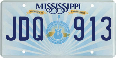 MS license plate JDQ913