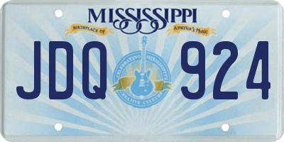 MS license plate JDQ924