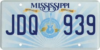 MS license plate JDQ939