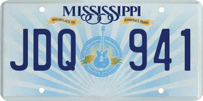 MS license plate JDQ941