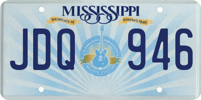 MS license plate JDQ946