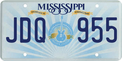 MS license plate JDQ955