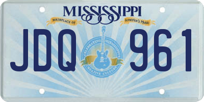 MS license plate JDQ961