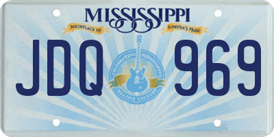 MS license plate JDQ969