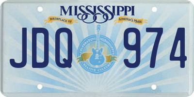 MS license plate JDQ974