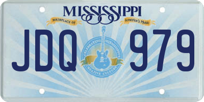 MS license plate JDQ979