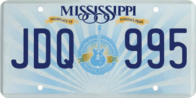 MS license plate JDQ995