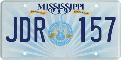 MS license plate JDR157