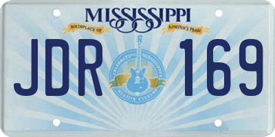 MS license plate JDR169