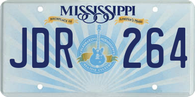 MS license plate JDR264