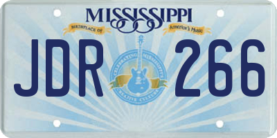 MS license plate JDR266