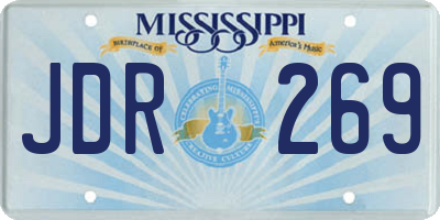 MS license plate JDR269